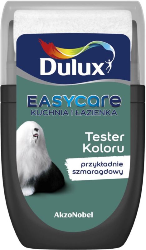 Dulux EasyCare maling til køkken og badeværelse, eksemplarisk smaragdgrøn, 30 ml