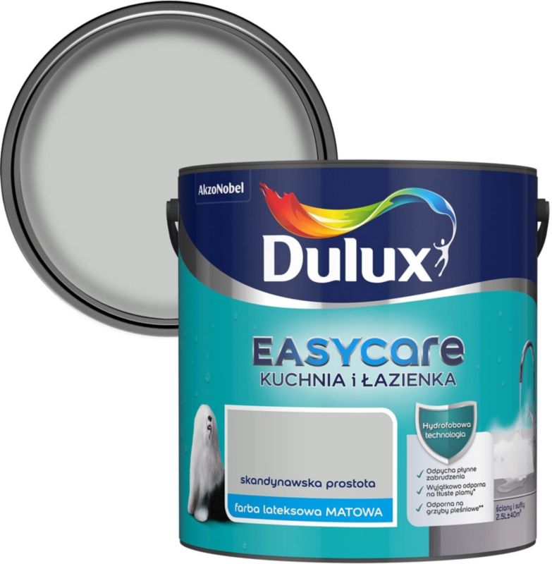 Dulux EasyCare maling til køkken og badeværelse skandinavisk enkelhed 2,5 l