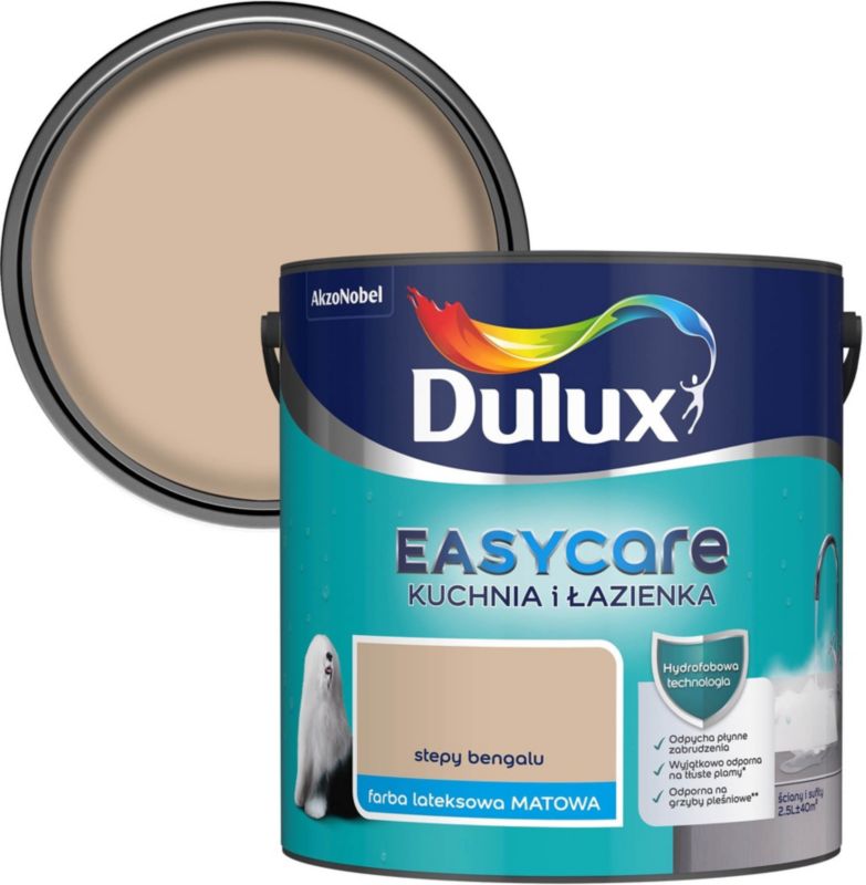 Dulux EasyCare maling til køkken og badeværelse stepy Bengalu 2,5 l
