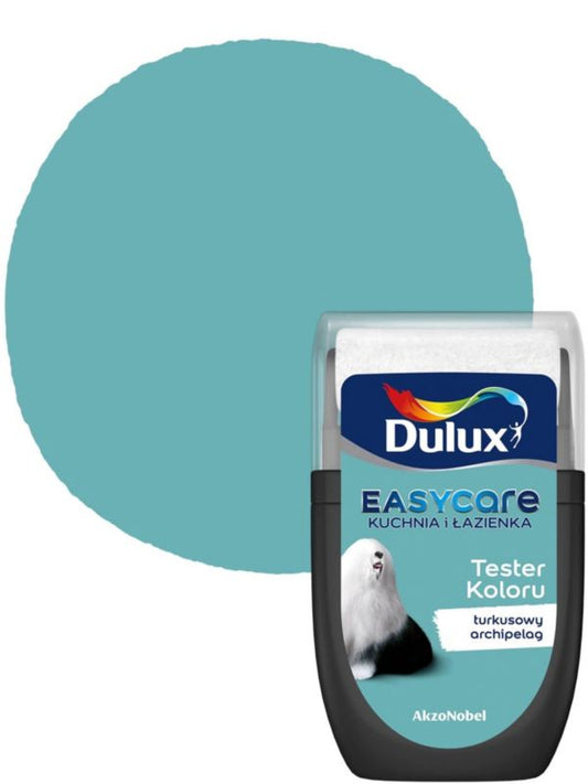 Dulux EasyCare maling til køkken og badeværelse turkis øhav 30 ml