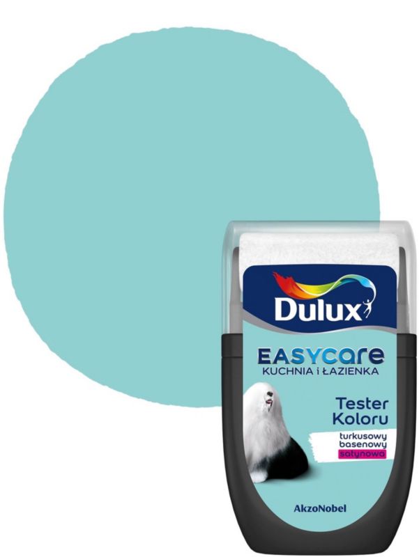 Dulux EasyCare køkken og badeværelse maling turkis pool satin 30 ml