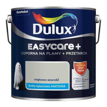 Dulux EasyCare+ maling i mintgrå, 2,5 l