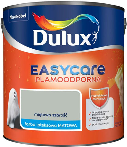 Dulux EasyCare+ maling i mintgrå, 2,5 l