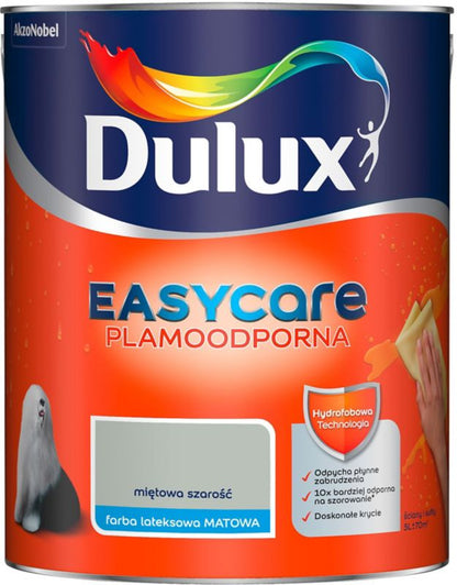 Dulux EasyCare maling i mintgrå 5 l