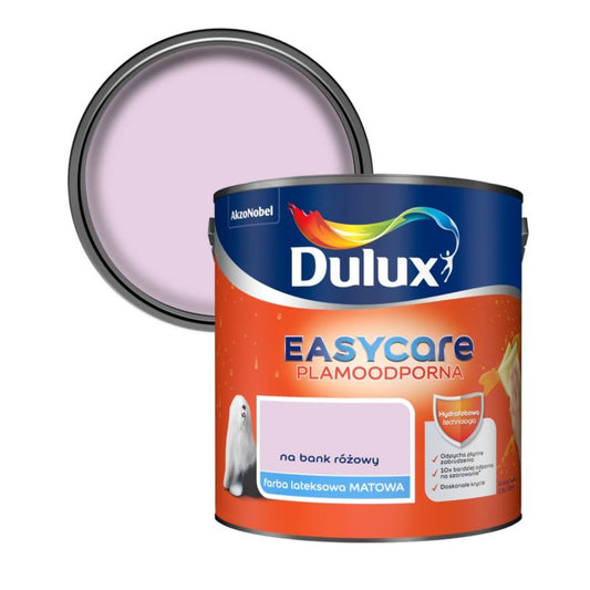 Dulux EasyCare maling i farven Bank Pink 2,5 l