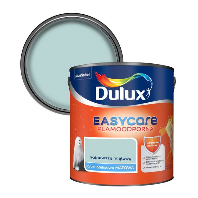 Dulux EasyCare maling i ny mintfarve 2,5 l