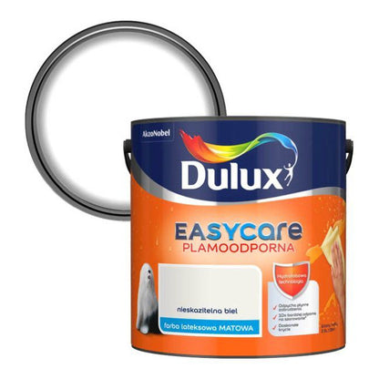 Dulux EasyCare maling i ren hvid, 2,5 l