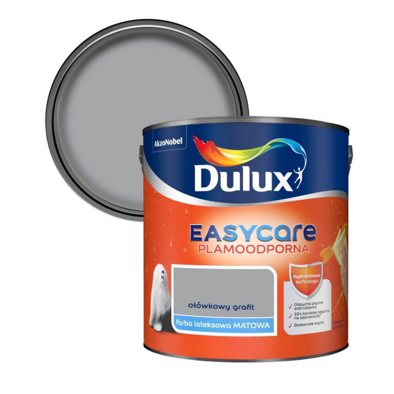 Dulux EasyCare maling i blyantsgrafit 2,5 l