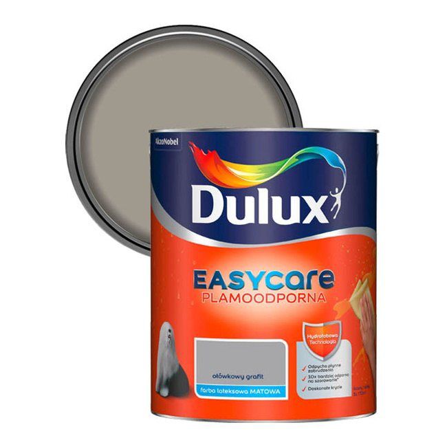Dulux EasyCare maling i blyantsgrafit 5 l