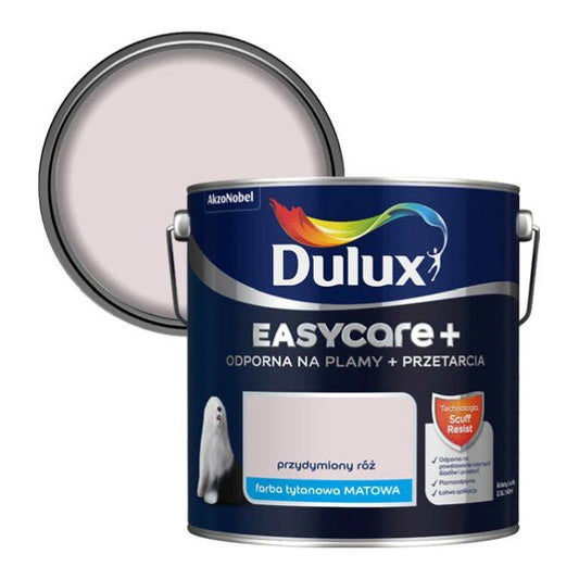 Dulux EasyCare+ maling i røgfarvet rosa 2,5 l