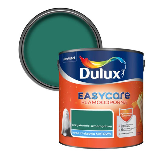 Dulux EasyCare maling i eksemplarisk smaragdgrøn 2,5 l