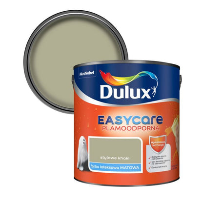 Dulux EasyCare maling i stilfuld khaki 2,5 l