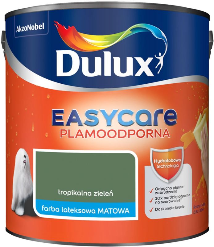 Dulux EasyCare maling i tropisk grøn 2,5 l