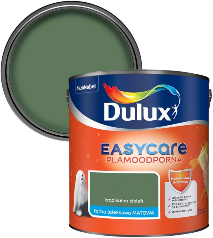 Dulux EasyCare maling i tropisk grøn 2,5 l