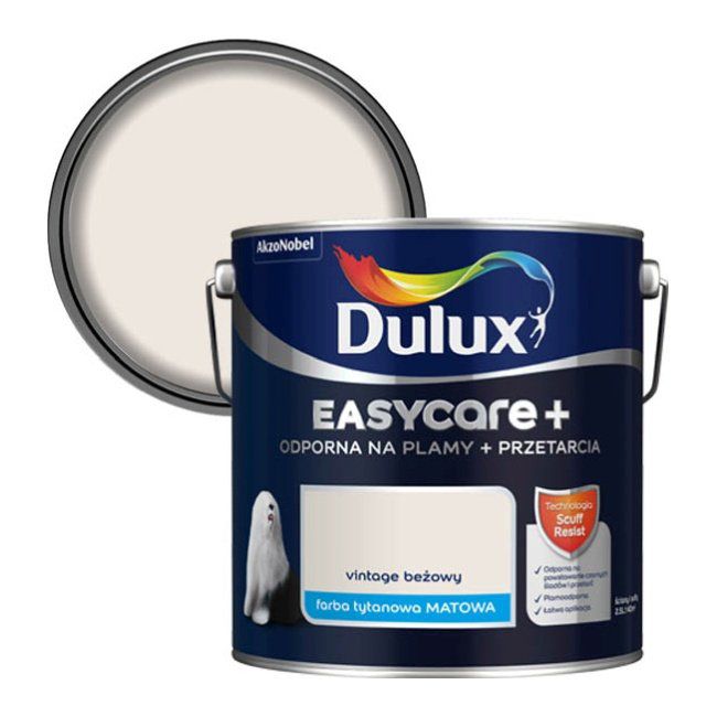 Dulux EasyCare+ maling vintage beige 2,5 l
