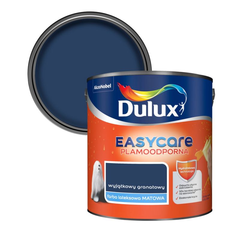 Dulux EasyCare maling i unik blå, 2,5 l