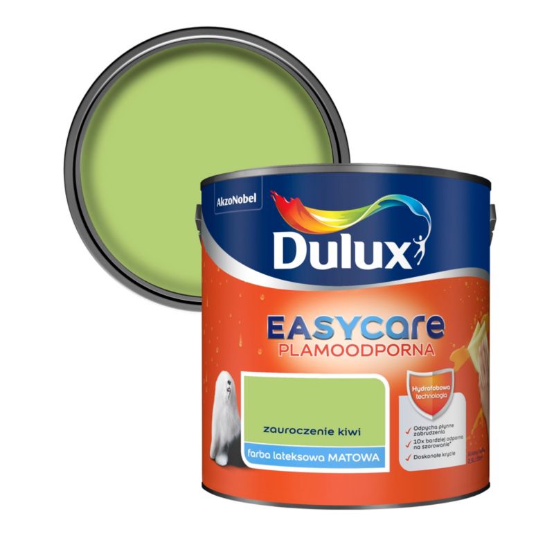 Dulux EasyCare maling i farven Kiwi-fortryllelse 2,5 l