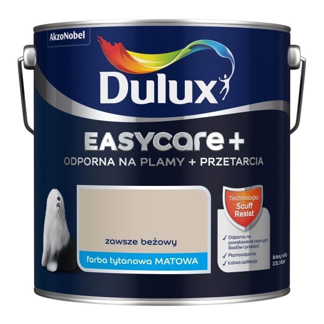 Dulux EasyCare+ maling altid beige 2,5 l