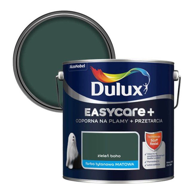 Dulux EasyCare+ maling i boho-grøn 2,5 l