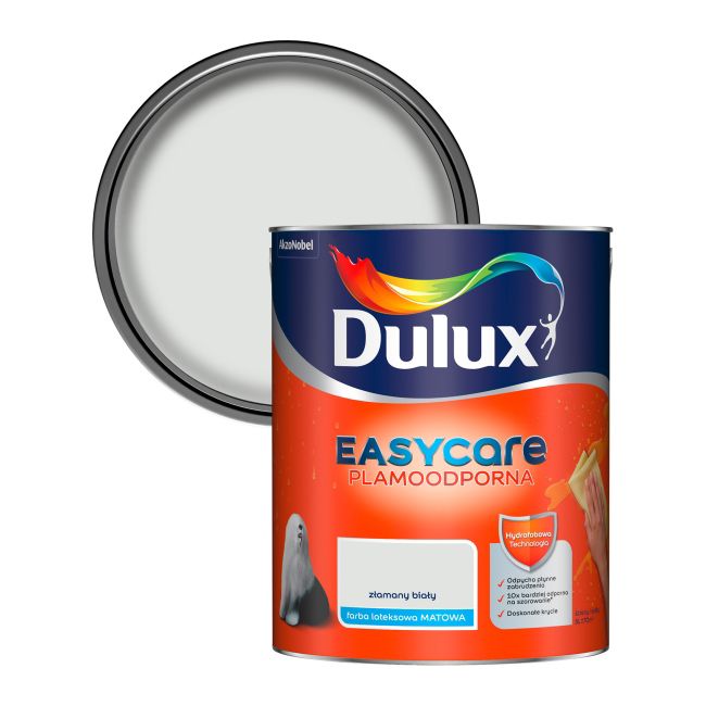 Dulux EasyCare maling i off-white, 5 l