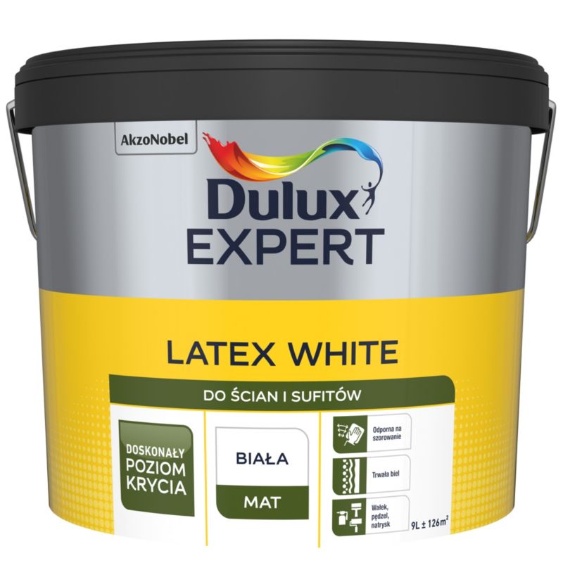 Dulux Expert Latex hvid maling 9 l
