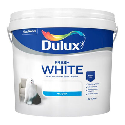 Dulux Fresh White akrylmaling 5 l