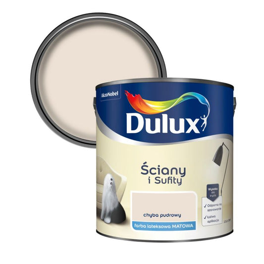 Dulux vægmaling og loftmaling i pudderfarve 2,5 l