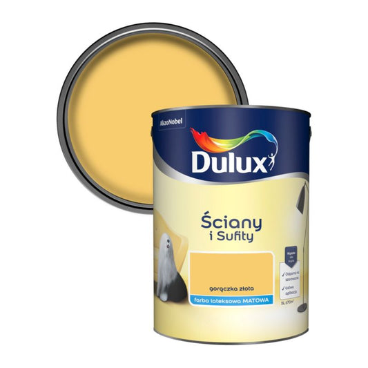 Dulux vægmaling og loftsmaling guldforkølelse 5 l
