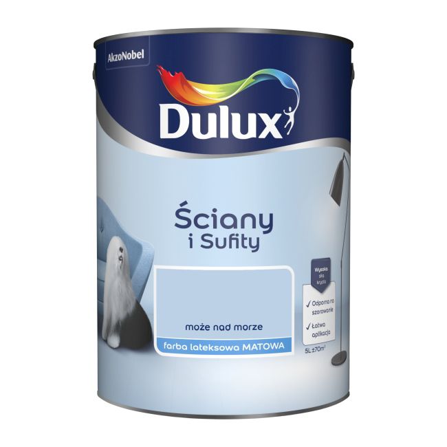 Dulux vægmaling og loftmaling 'Kan ved havet' 5 l