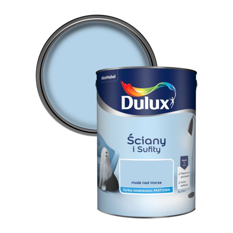 Dulux vægmaling og loftmaling 'Kan ved havet' 5 l