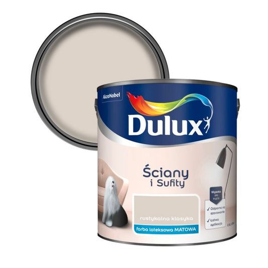 Dulux vægmaling og loftmaling rustik klassiker 2,5 l