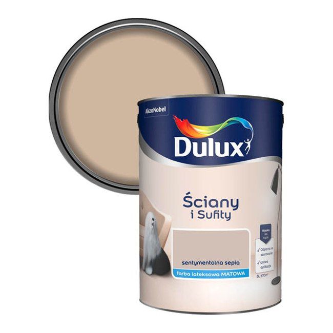 Dulux vægmaling og loftsmaling sentimental sepia 5 l