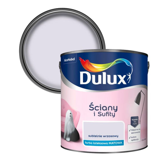Dulux vægmaling og loftmaling i subtil lyngfarve 2,5 l