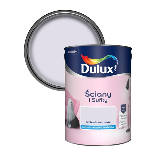 Dulux vægmaling og loftmaling i subtil lyngfarve 5 l