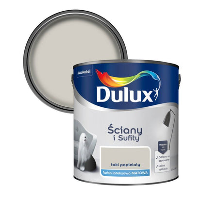 Dulux maling til vægge og lofter i grå nuance 2,5 l