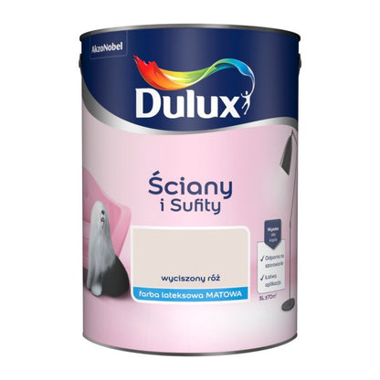 Dulux vægmaling og loftmaling i dæmpet rosa 5 l