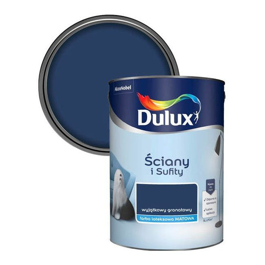 Dulux vægmaling og loftmaling i unik dybblå, 5 l