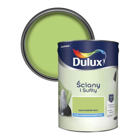 Dulux vægmaling og loftmaling i farven Kiwi-fortryllelse 5 l