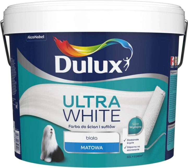 Dulux Ultra White maling 10 l