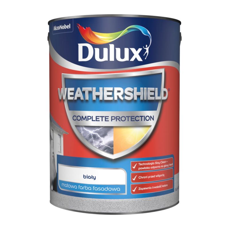 Dulux Complete facadefarve hvid 5 l