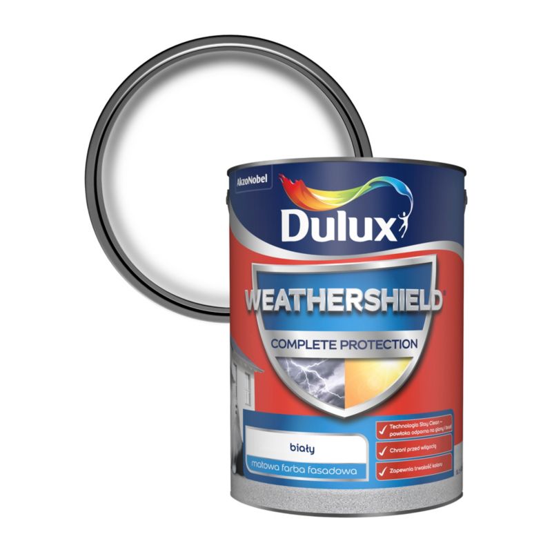 Dulux Complete facadefarve hvid 5 l