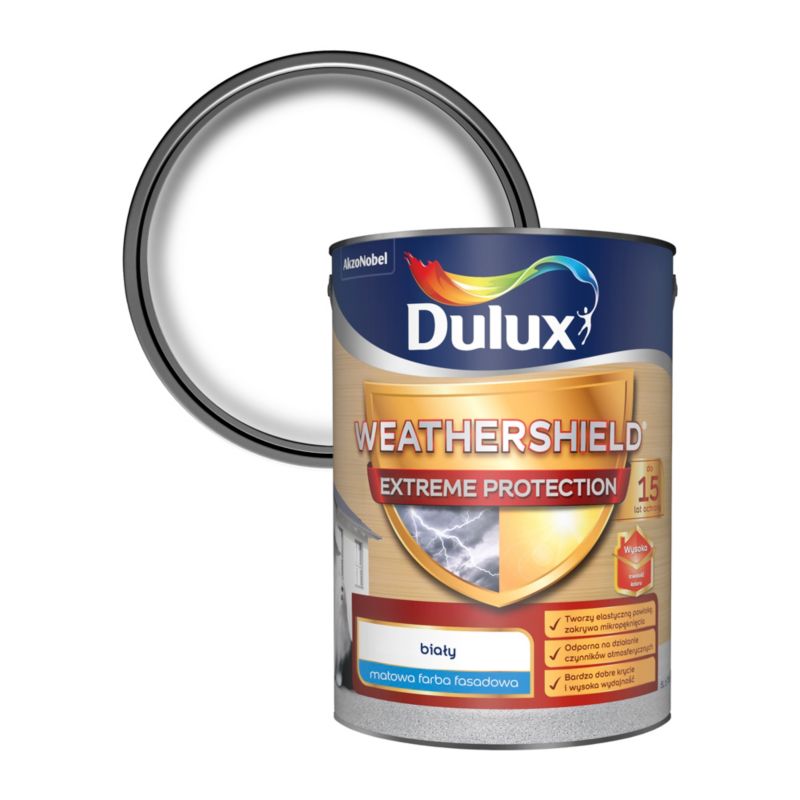 Dulux Extreme facadefarve hvid 5 l