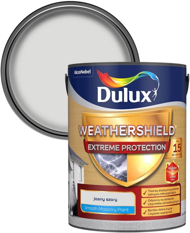 Dulux Extreme facadefarve lys grå 5 l