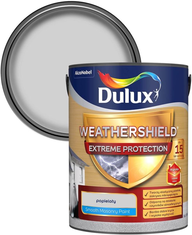 Dulux Extreme facadefarve i grå, 5 l