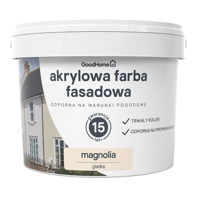 GoodHome magnolia facadefarve 10 l