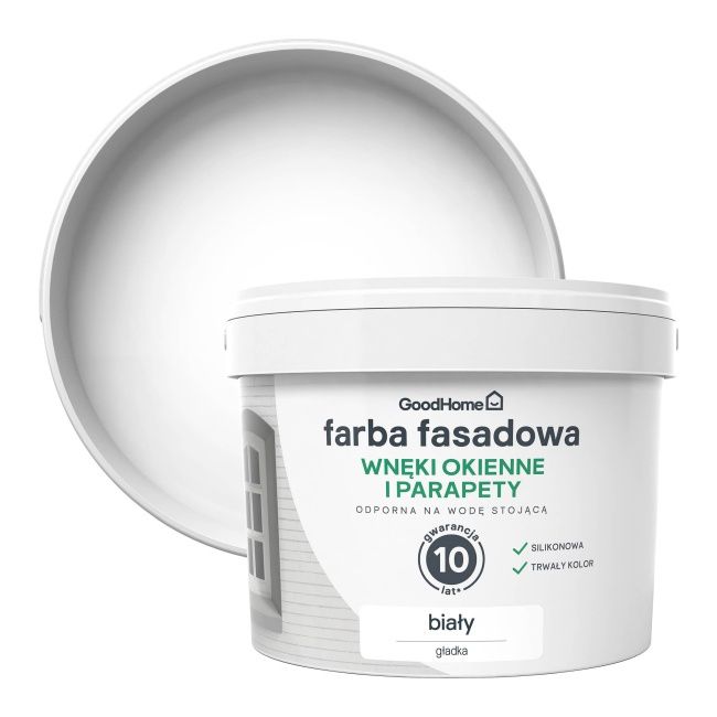 GoodHome O&D facadefarve hvid 2,5 l