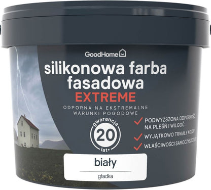 GoodHome Premium facadefarve hvid 10 l