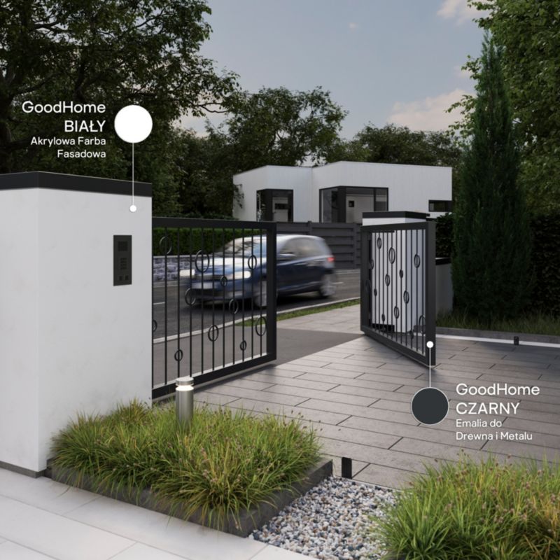 GoodHome Premium facadefarve hvid 10 l