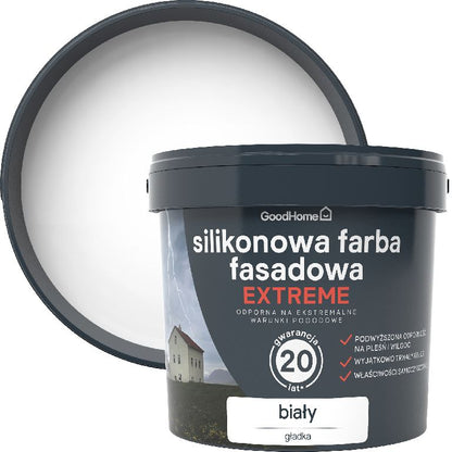GoodHome Premium facadefarve hvid 5 l