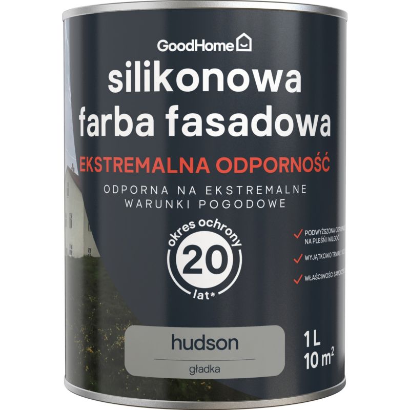 GoodHome Premium hudson facadefarve 1 l